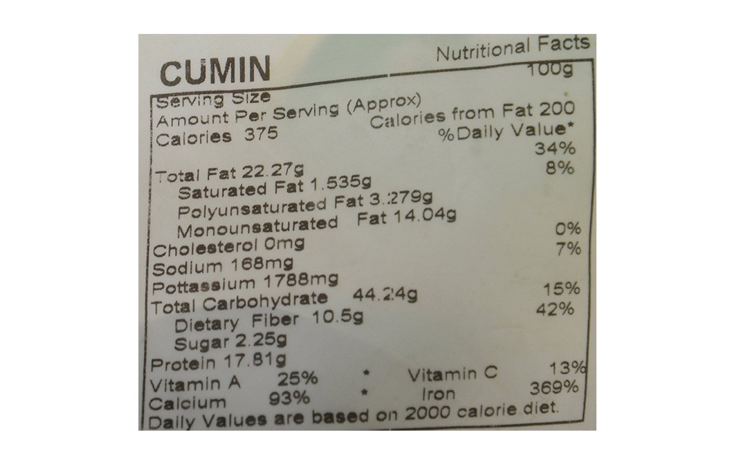 Go Earth Organic Cumin    Pack  200 grams